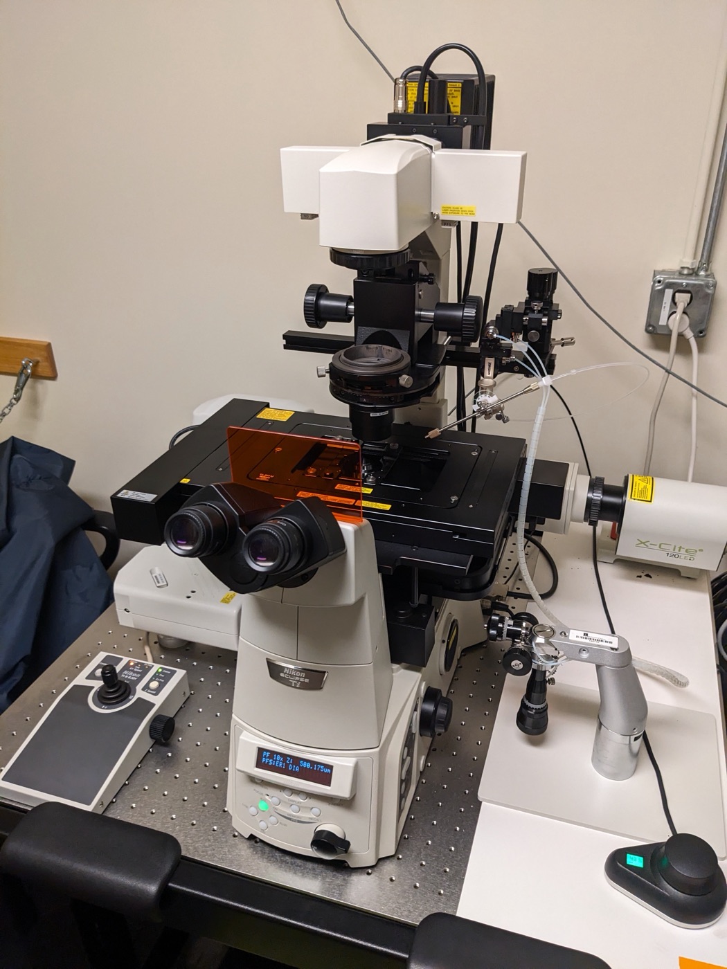 Confocal microscope set-up